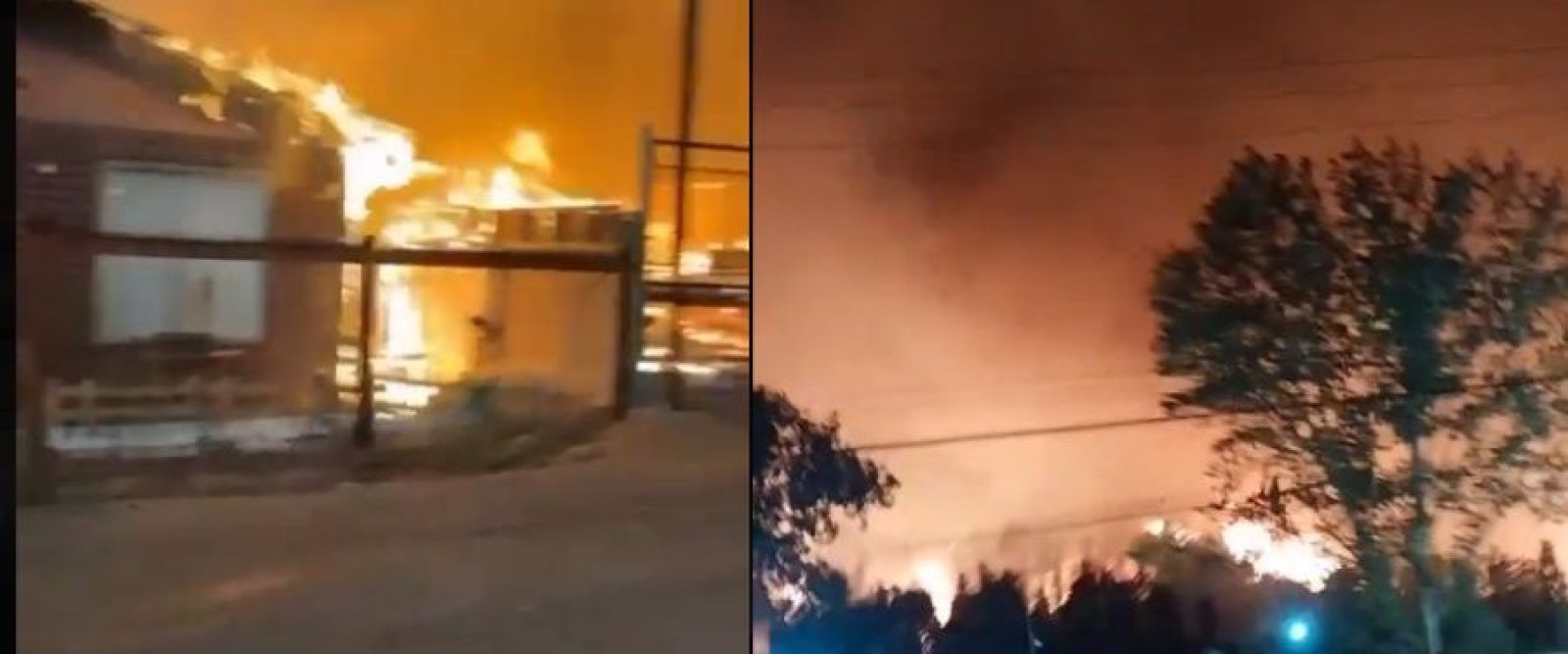 Incendio forestal obliga a evacuar el Hospital Penco-Lirquén en la Región del Biobío